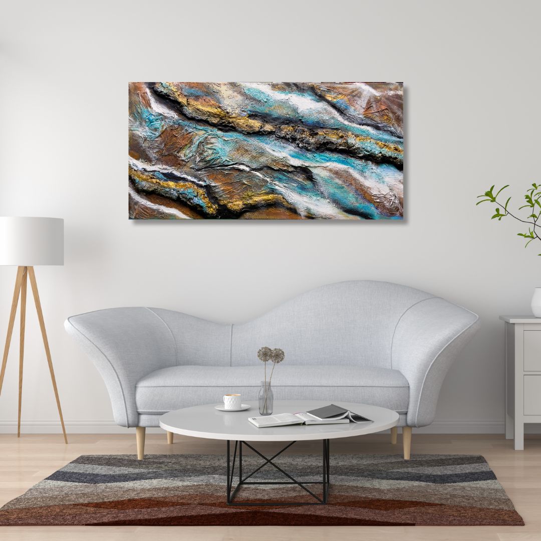 Atelier Culari Art: Unique mural, handmade abstract painting