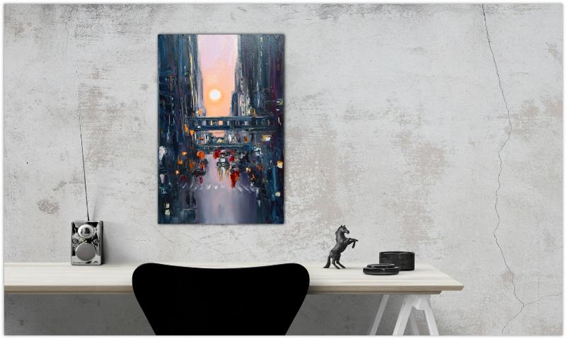 Impressionistic City Vision - "Between Light and Shadow"