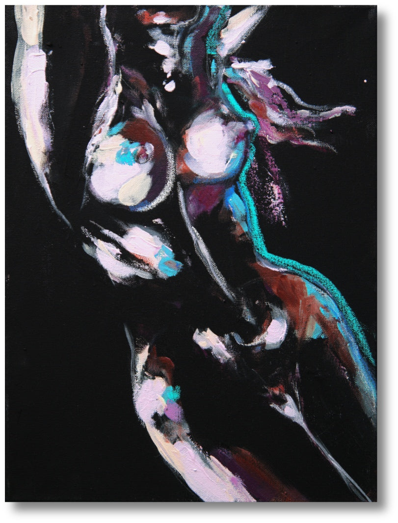 Modern Art Nude - Acrylic Painting by L. Chupakhina