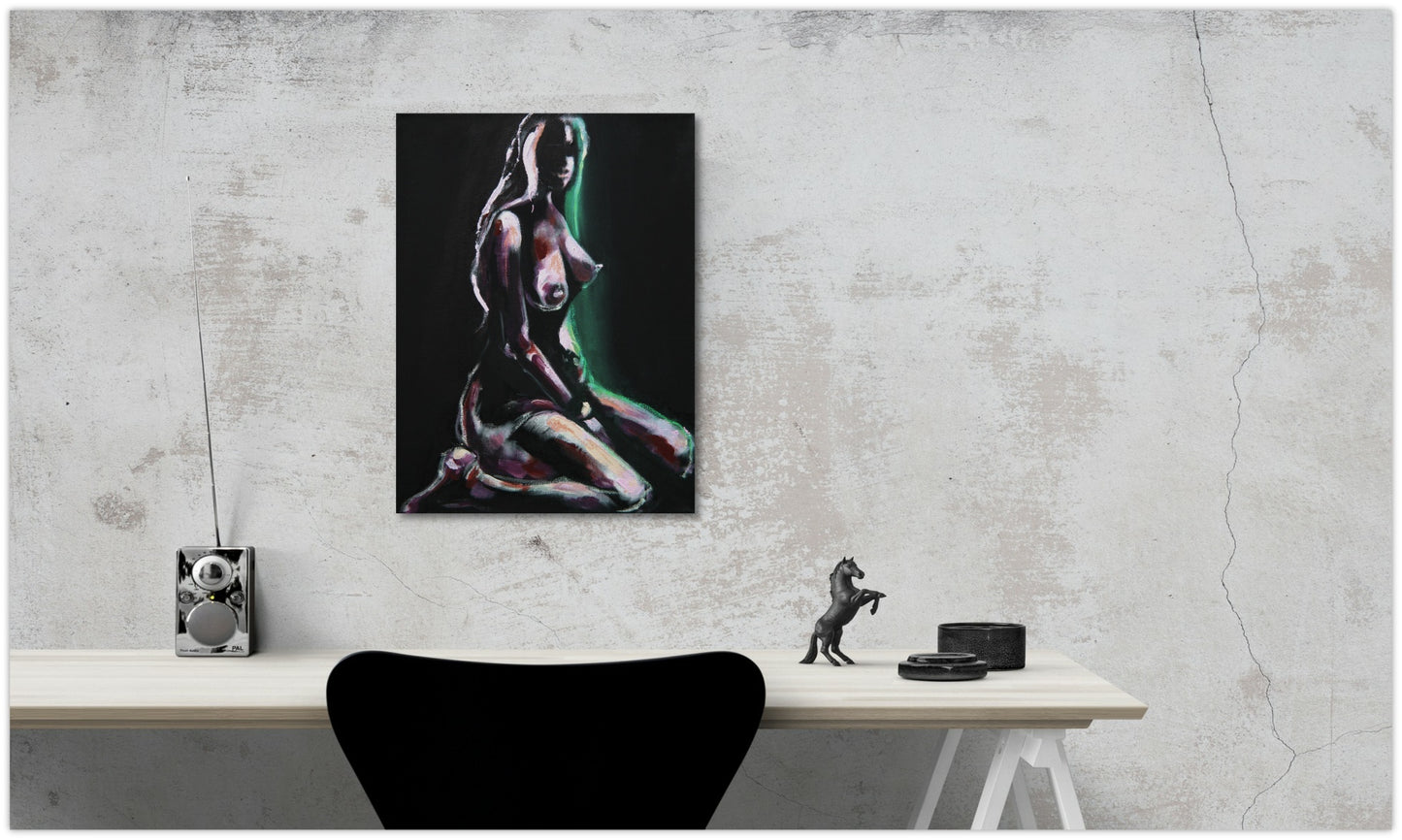 Modern Art Nude - Acrylic Painting by L. Chupakhina