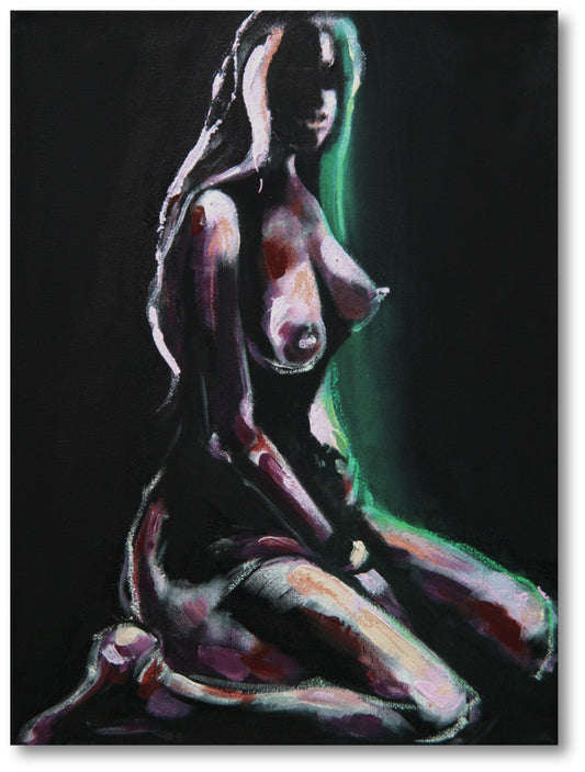 Modern Art Nude - Acrylic Painting by L. Chupakhina