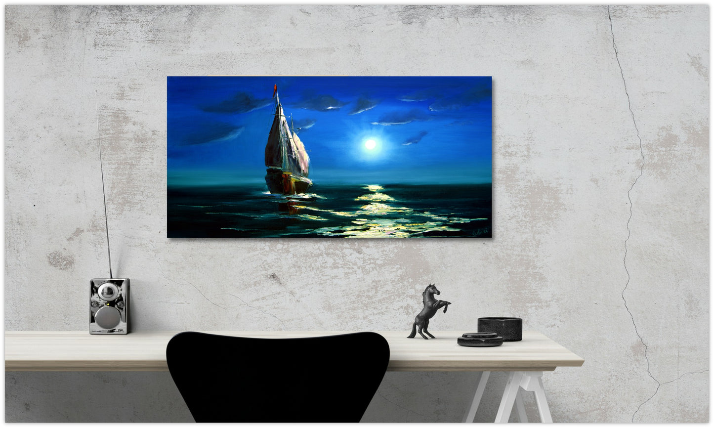 Wall mural oil painting: seascape - unique artwork