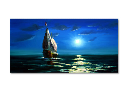 Wall mural oil painting: seascape - unique artwork