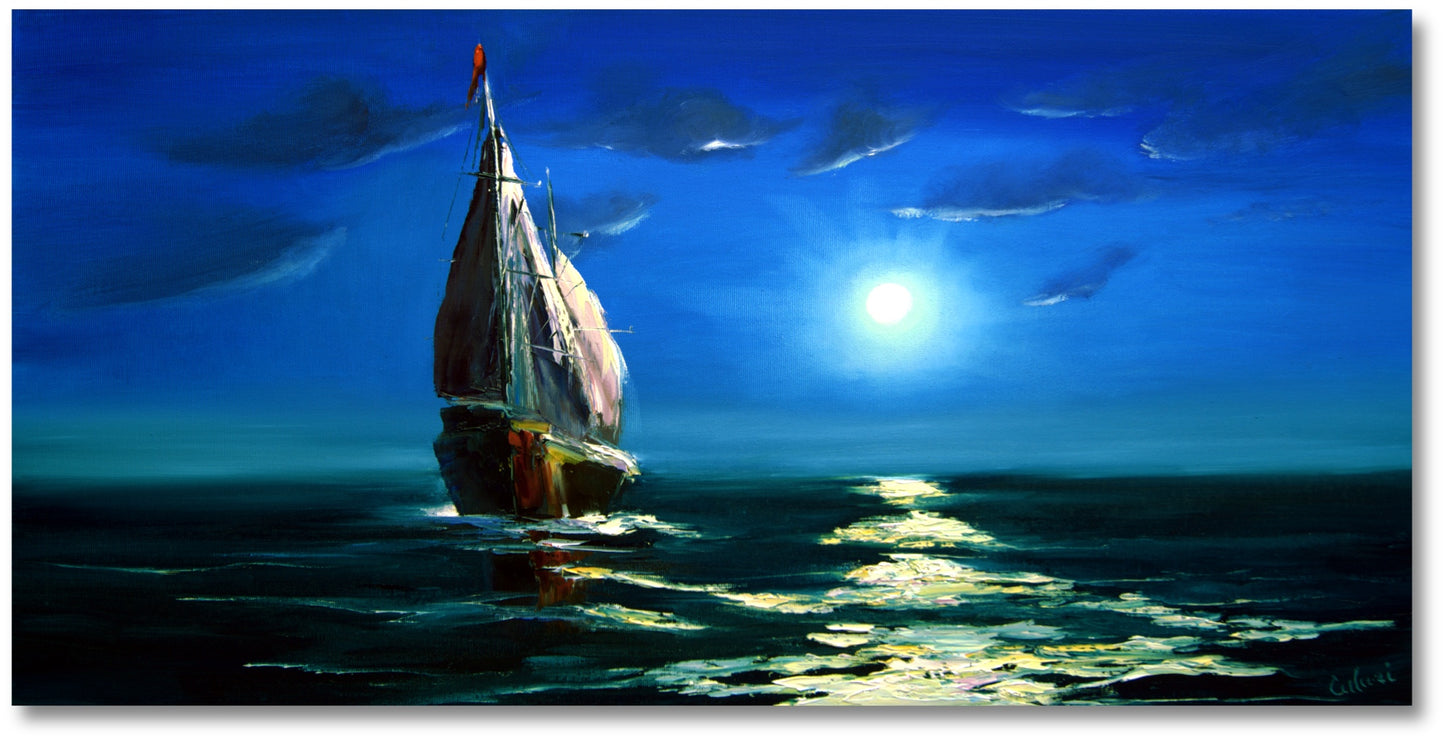 Wall mural oil painting: seascape - unique artwork